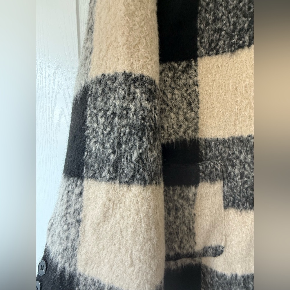 🐑 Plaid Wool-Blend Jacket - Picture 4 of 6